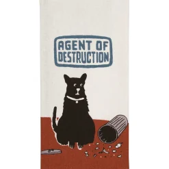 Agent Of Destruction Dish Towel