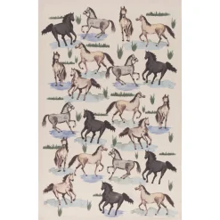 All The Pretty Horses Printed Dishtowel