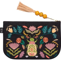 Amulet Small Embroidered Zipper Pouch