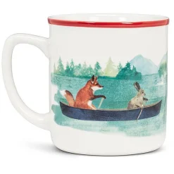 Animals In Canoe Mug