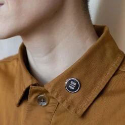 Anthracite Enamel Pronoun Pin: She/Her