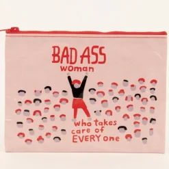 Bad Ass Woman Zipper Pouch