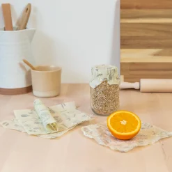 Beeswax Food Wraps 5 Small Squares