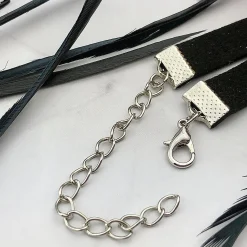 Black Gothic Velvet Choker Death Head Moth