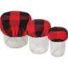 Buffalo Plaid Mini Bowl Covers Set Of 3