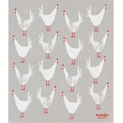 Chicken Scratch Swedish Dish Towel