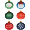 Christmas Charms Shaped Pinch Bowls Set Of 6