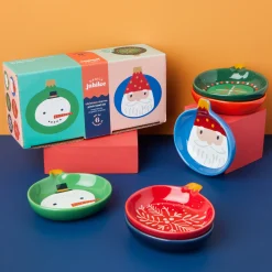 Christmas Charms Shaped Pinch Bowls Set Of 6