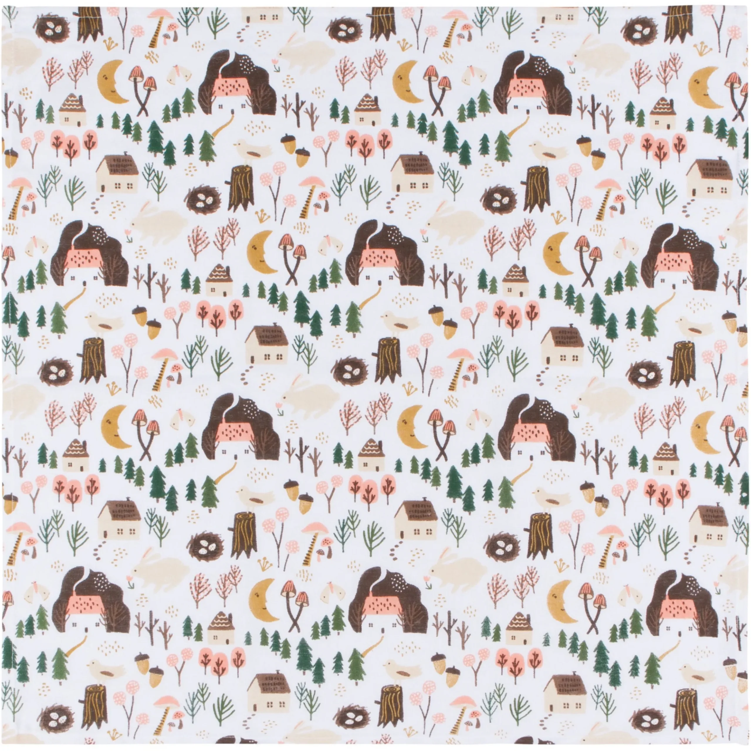 Cozy Cottage Floursack Tea Towels Set Of 2