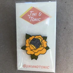 D20 Rose Enamel Pin
