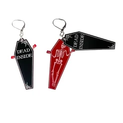 Dead Inside Open Casket Earrings