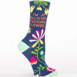 Delicate Fucking Flower Socks