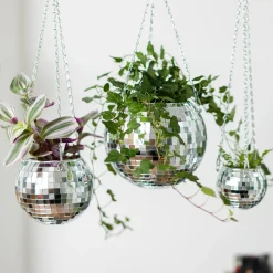 Disco Ball Hanging Planter 6 Inch