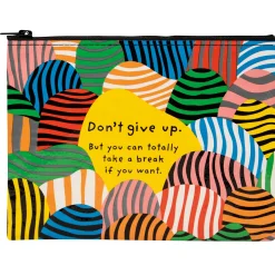 Don'T Give Up Zipper Pouch