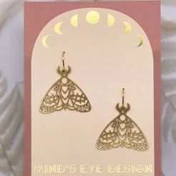 Emperor Moth Earrings