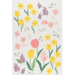 Flowers Of The Month Baker's Floursack Dishtowels Set Of 3