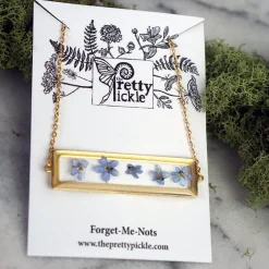 Forget Me Not Bar Necklace