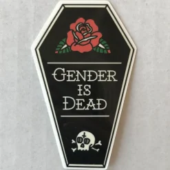 Gender Is Dead Coffin Enamel Pin