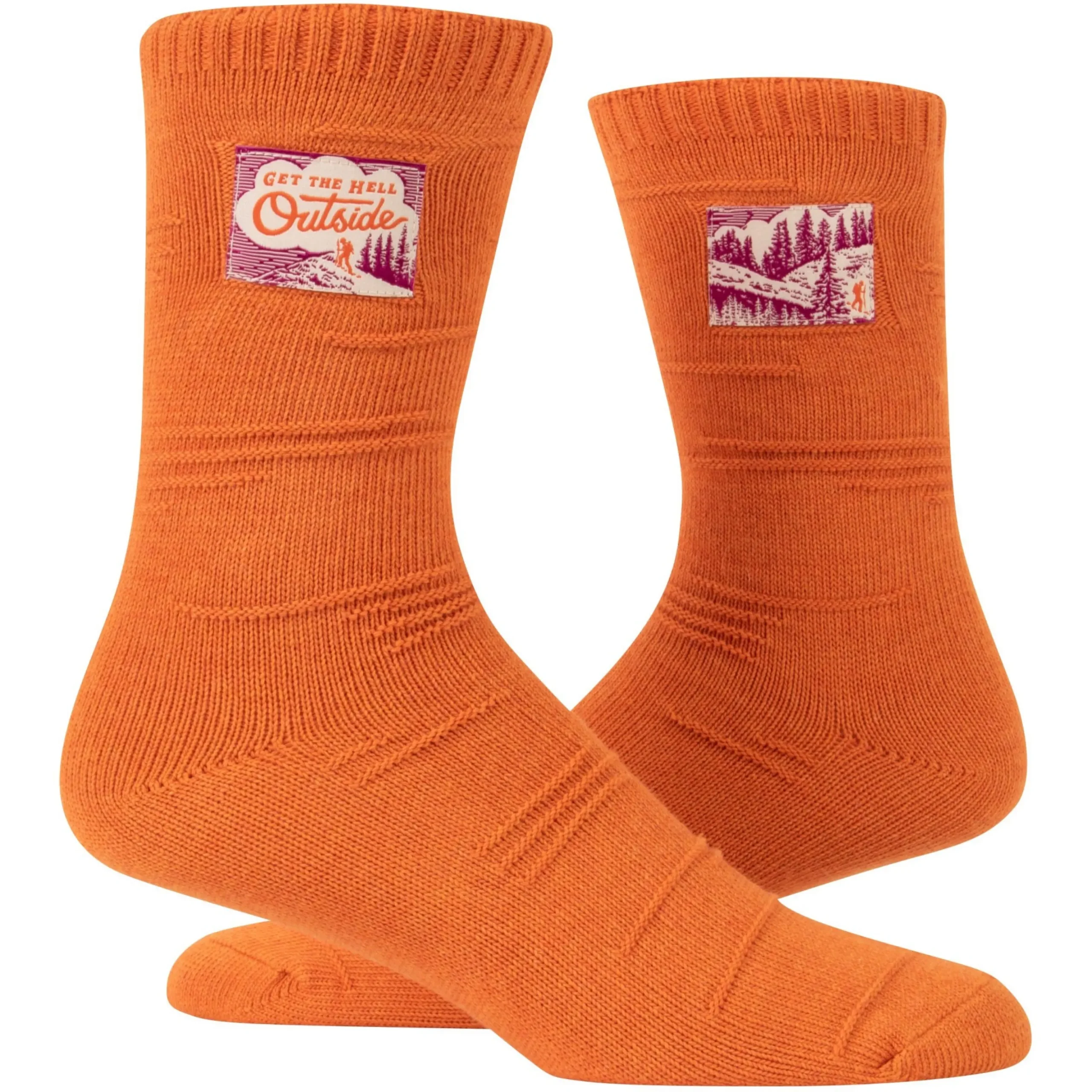 Get The Hell Outside Tag Socks