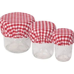 Gingham Mini Bowl Covers Set Of 3