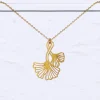 Ginkgo Leaves Necklace Gold