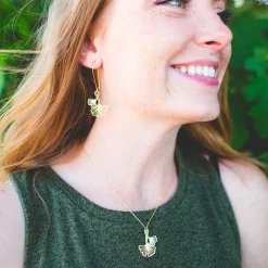 Ginkgo Leaves Necklace Gold