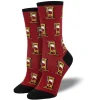 Heads Up Socks Red