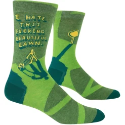 I Hate This Beautiful Lawn Men's Crew Socks