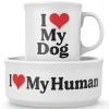 I Love My Dog Ceramic Mug & Dog Bowl Set