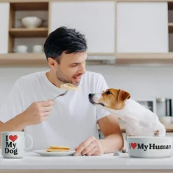I Love My Dog Ceramic Mug & Dog Bowl Set