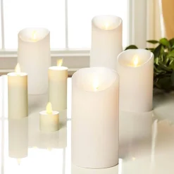 Ivory Reallite Candle Large 3 X 6.5 Inch