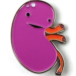 Kidney Enamel Lapel Pin