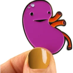 Kidney Enamel Lapel Pin