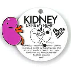 Kidney Enamel Lapel Pin