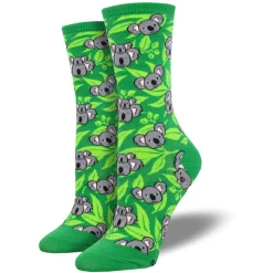 Koala Face Socks Green