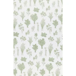Les Fines Herbes Sage Green Floursack Tea Towels Set Of 2