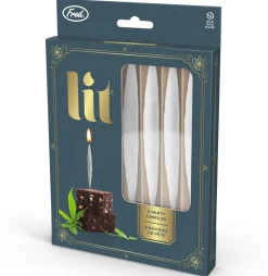 Lit Birthday Candles