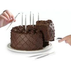 Lit Birthday Candles