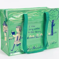 Long Walks To The Library Shoulder Tote