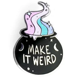 Make It Weird Cauldron Enamel Pin