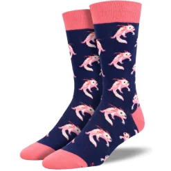 Men's Axolotl Socks Navy
