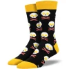Men's Bacon X Eggs Socks Black