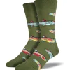 Men's Trout Socks Parrot Green