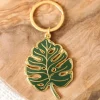 Monstera Leaf Keychain