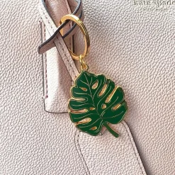 Monstera Leaf Keychain