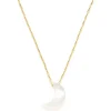 Mother Of Pearl Moon Necklace