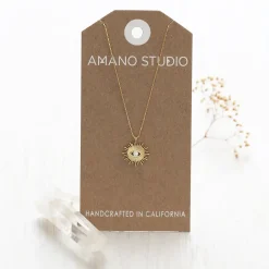 Mystic Eye Necklace Crystal
