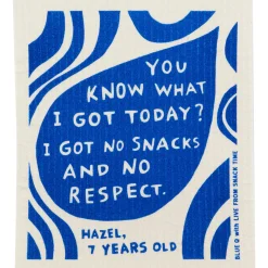 No Snacks Swedish Dishcloth