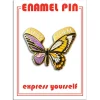 Non-Binary Butterfly Enamel Pin