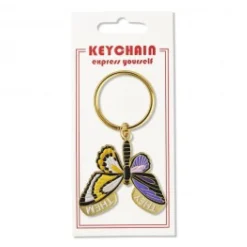 Non-Binary Butterfly Keychain